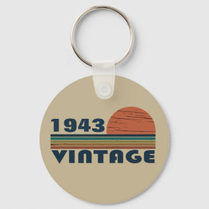 Porte-clés Cadeau d'anniversaire vintage personnalisé