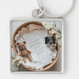 Porte-clés Cadeau d'annonce de grossesse révélation bébé neut