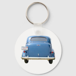 Porte-clés Cadeau de budget - fête des pères bleue vintage 