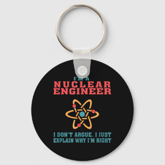 Porte-clés Cadeau de citation drôle d'ingénieur nucléaire pou