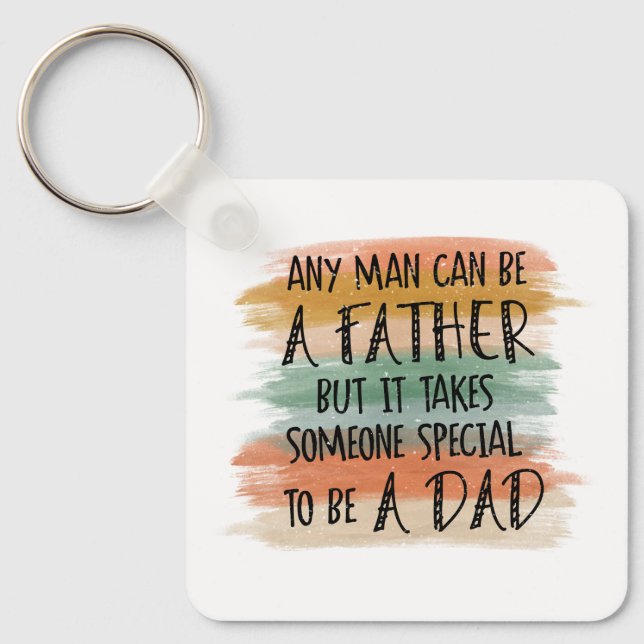Porte-clés Cadeau de Fête des pères Stepdad | Papa spécial (Recto)