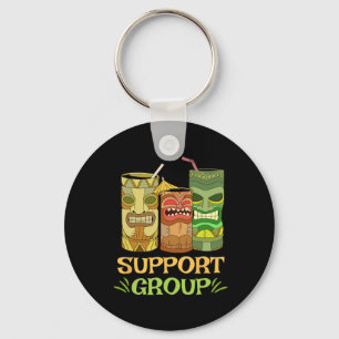Porte-clés Cadeau de groupe de soutien Tiki R drôle Île hawaï