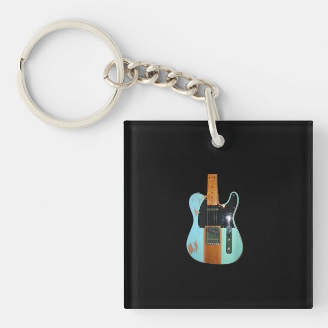 Porte-clés Cadeau de guitare | Guitare électrique Cool (Devant)