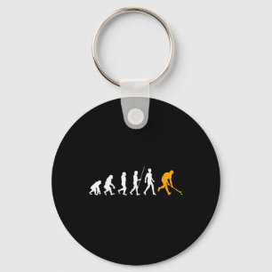 Porte-clés Cadeau de hockey sur gazon Evolution Joueur de hoc