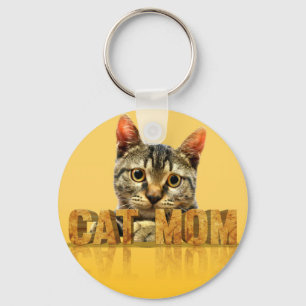 Porte-clés Cadeau de maman de chat   chemise maman chat   mei