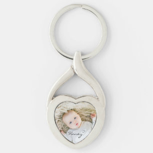 Porte-clés cadeau de maman personnalisé, photo de famille per