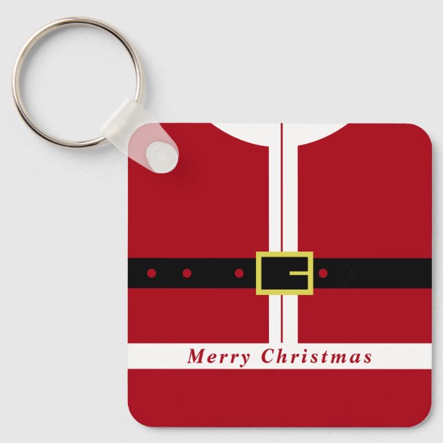 Porte-clés Cadeau de Noël Porte - clé Père Noël (Recto)