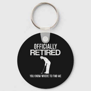 Porte-clés Cadeau de retraite officielle Papa Golf Golfing Re