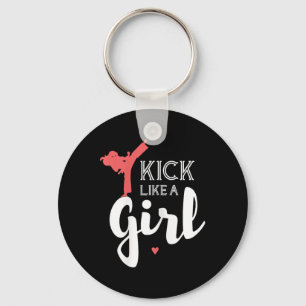 Porte-clés Cadeau de sport de combat comme une fille de karat