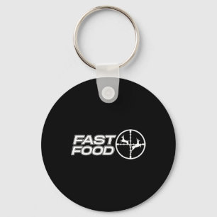 Porte-clés Cadeau drôle de chasse au cerf de fast-food pour h