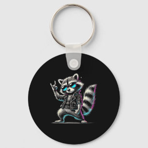 Porte-clés Cadeau drôle de musique Rock Raton Rétro Pour Homm