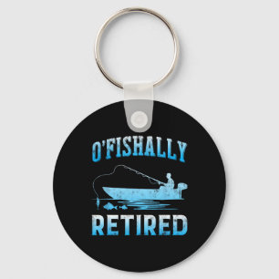Porte-clés Cadeau drôle de retraite officielle pour la pêche