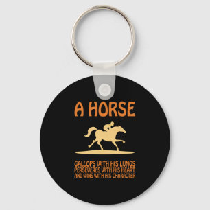 Porte-clés Cadeau équestre   A Horse Gallops