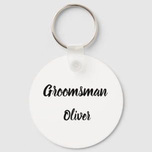 Porte-clés Cadeau Groomsman Nom personnalisé Cadeaux Mariage