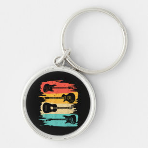 Porte-clés Cadeau Guitare vintage Pour Hommes Musique Musique