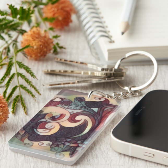 porte-clés cadeau henné (Devant droit)
