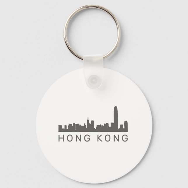 Porte-clés Cadeau HK Skyline Hong Kong (Recto)