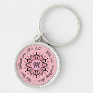 PORTE-CLÉS CADEAU MODERNE DE FLEURS COLORÉ FILLE SOEUR MOM