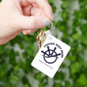 Porte-clés Cadeau nautique de bateau de capitaine personnalis