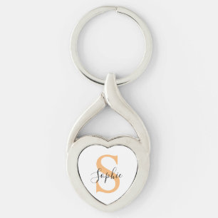 Porte-clés Cadeau Personnalisé avec Nom Écriture Élégante Per
