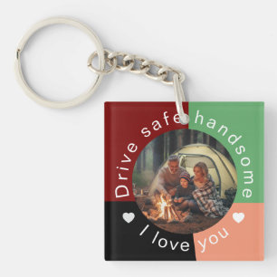 Porte-clés Cadeau Personnalisé avec Photo pour Lui - Conduis 
