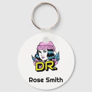 Porte-clés Cadeau personnalisé Dr PhD Docteur