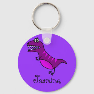 Porte-clés Cadeau personnalisé par dinosaure mignon drôle de