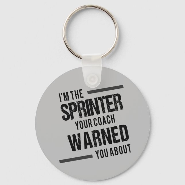 Porte-clés Cadeau Porte - clé de piste et de sprinter de terr (Recto)