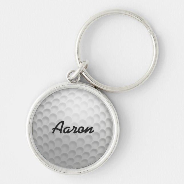 Porte-clés Cadeau Porte - clé personnalisé à bille de golf (Devant)
