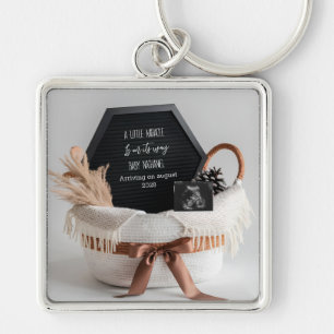 Porte-clés Cadeau simple et élégant d'annonce de grossesse bo