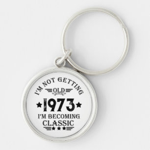 Porte-clés Cadeaux de 50e anniversaire vintages personnalisés