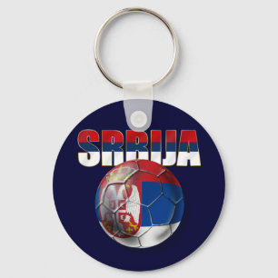 Porte-clés Cadeaux de Beli Orlovi de drapeau de Srbija Serbie