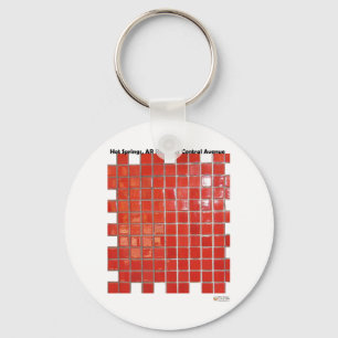 Porte-clés Cadeaux de carreaux rouges de Central Ave à Hot Sp