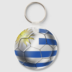 Porte-clés Cadeaux de Charruas de drapeau de football de
