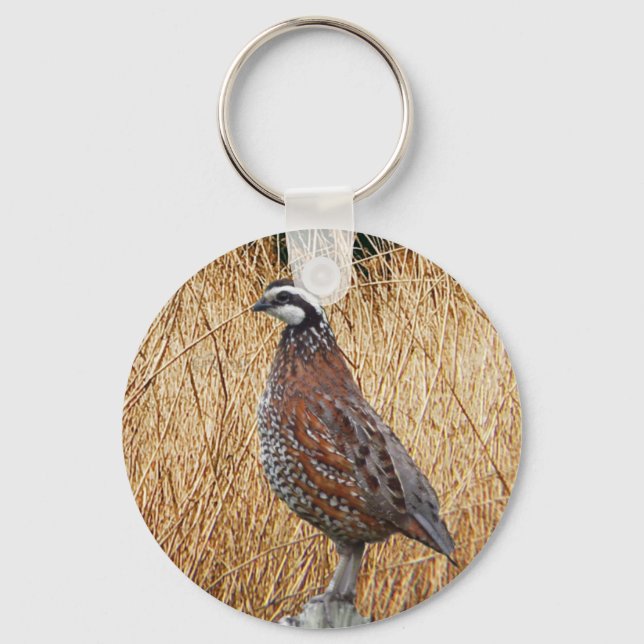 Porte-clés Cadeaux De Chasse Aux Oiseaux, Chasse À La Quail B (Recto)