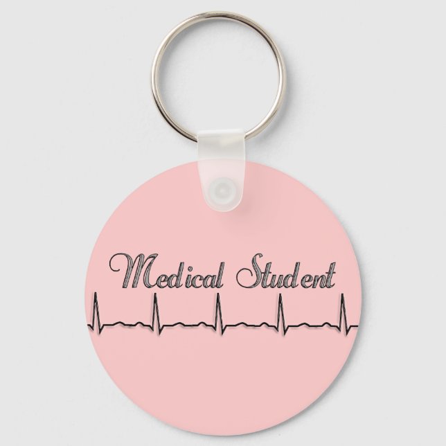 Porte-clés Cadeaux de conception QRS étudiant Médicale (Recto)