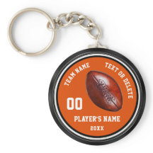 Cadeaux de football personnalisés Orange, Noir, Bl