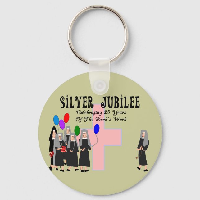 Porte-clés Cadeaux de jubilé d'argent des soeurs (Recto)
