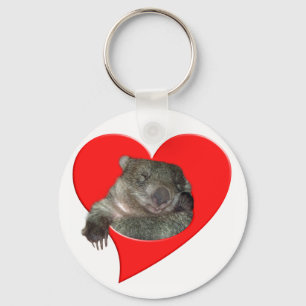 Porte-clés Cadeaux de la Saint Valentin, Wombat Love!