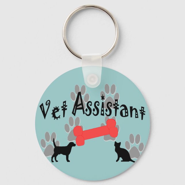 Porte-clés Cadeaux de l'assistant vétérinaire (Recto)