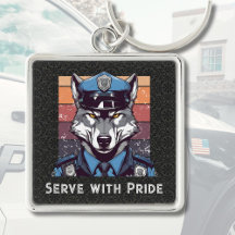 Cadeaux de loups personnalisés pour les policiers