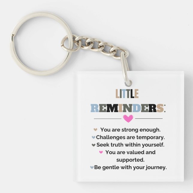 Porte-clés Cadeaux de motivation inspirants Petits rappels (Devant)