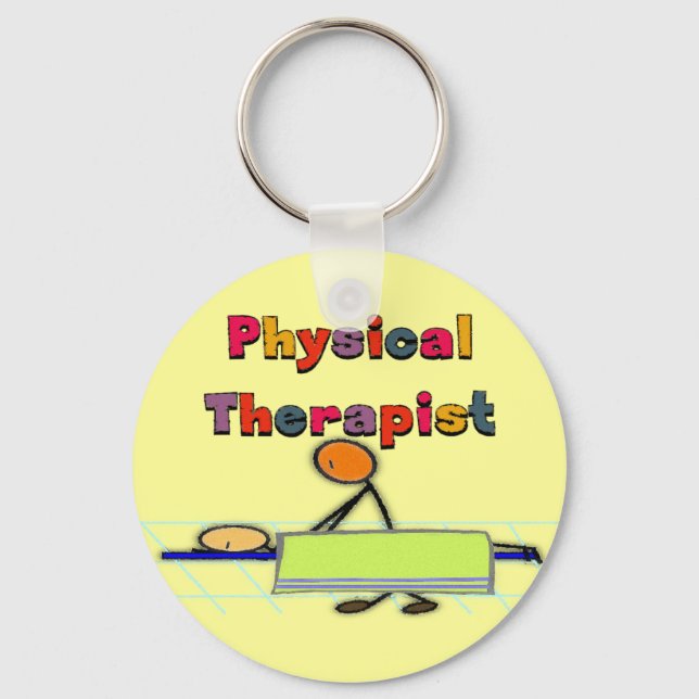 Porte-clés Cadeaux de physiothérapeute (Recto)