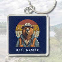 Cadeaux de retraite de l'ours vintage pour le pêch