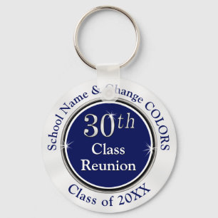 Porte-clés Cadeaux de réunion personnalisés de 30e classe, bl