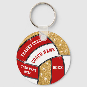 Porte-clés Cadeaux d'entraîneurs de volleyball personnalisés 