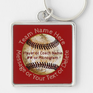 Porte-clés Cadeaux d'équipe de baseball personnalisés Cool, P
