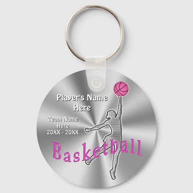 Porte-clés Cadeaux d'équipe de basket-ball bon marché personn (Recto)