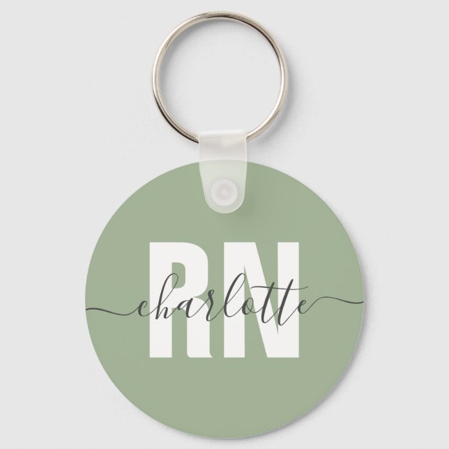 Porte-clés Cadeaux d'études d'infirmière autorisée (Recto)
