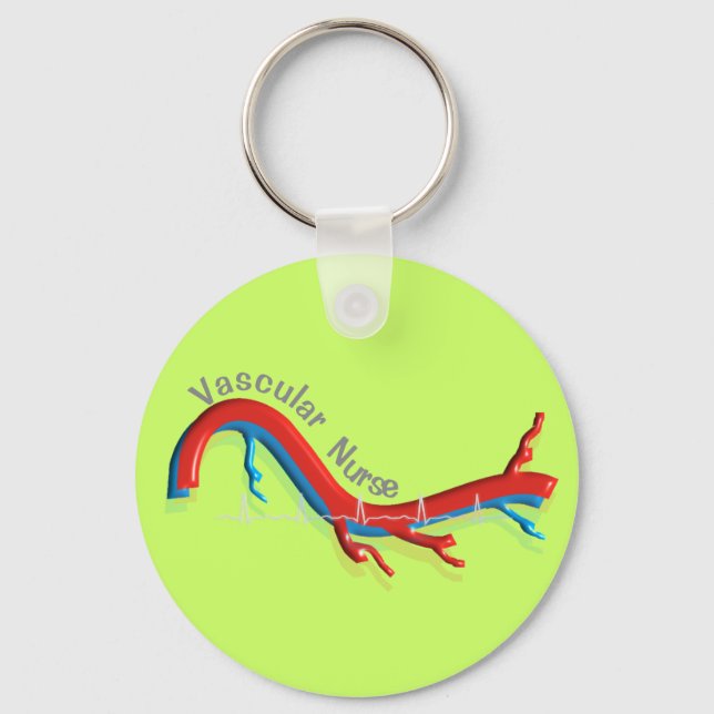 Porte-clés Cadeaux d'infirmières vasculaires uniques (Recto)